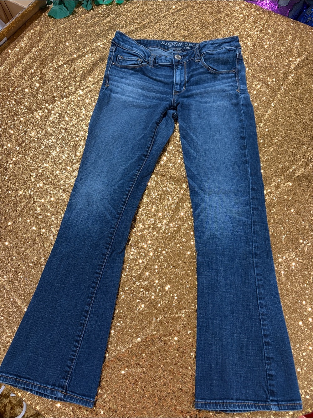 American Eagle Outfitters Dark Blue Flared Jeans
